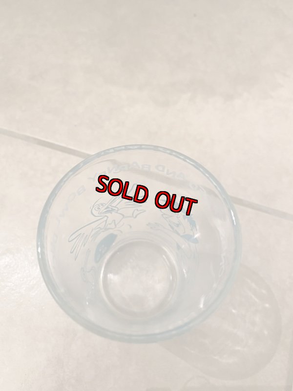 画像5: Hanna Barbera Flintstones Fred & Barney Blue  Bowl Duck Pins Glass 1962  /  フリントストーン ブルー、フレッド&バーニー　ボーリング　グラス　 (D) (5)