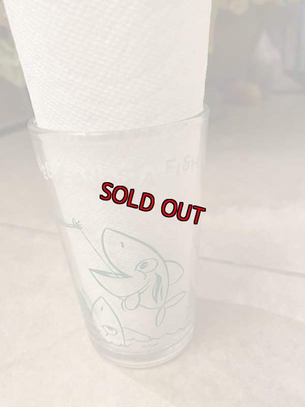 画像3: Hanna Barbera Flintstones Green Pebbles Lands Of Fish Grass 1964  /  フリントストーン　グリーンのペブルス　魚　グラス(E) (3)