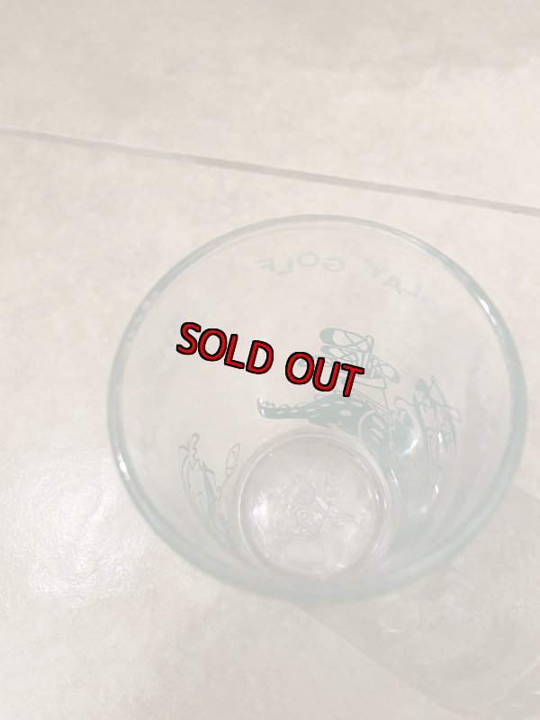 画像5: Hanna Barbera Flintstones Green Fred&Barney Play Golf Glass 1962 /  フリントストーン　グリーン、フレッド＆バーニー　ゴルフグラス　(H) (5)