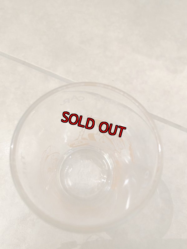 画像5: Hanna Barbera Flintstones Orange Fred Sports Car Glass  1962 /  フリントストーン、　オレンジフレッド、スポーツカー　グラス　(F) (5)