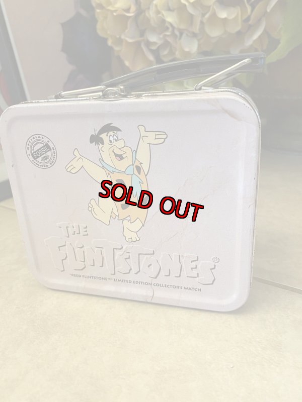 画像3: Hanna 　Barbera Flintstones Fred Tin Can Box / フリントストーン　フレッド ティン製　スモール　ランチボックス型缶 (3)