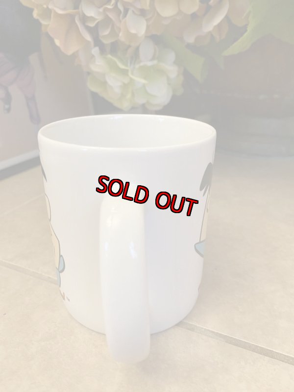 画像2: Hanna Barbera Flintstones Ceramic Fred Blue  Mug 1994 / フリントストーンズ、陶器製　フレッド　マグ (2)