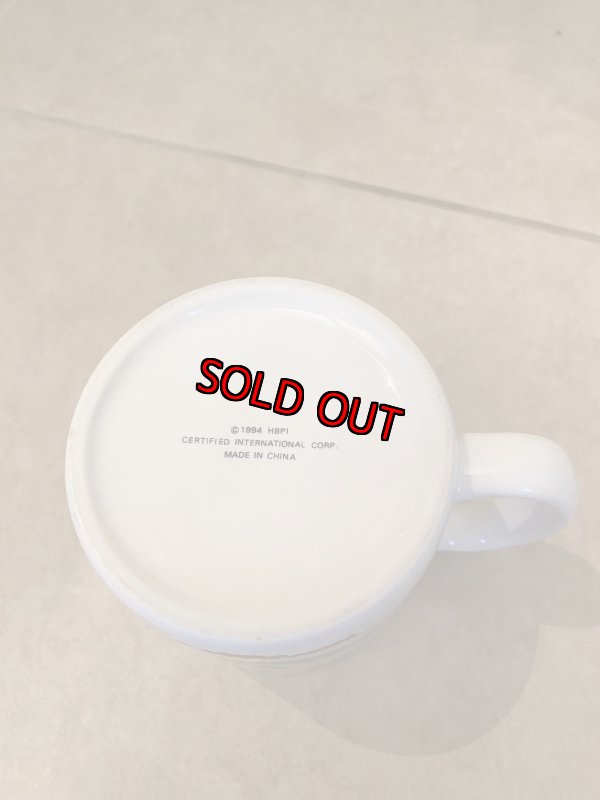 画像5: Hanna Barbera Flintstones Ceramic Fred Blue  Mug 1994 / フリントストーンズ、陶器製　フレッド　マグ (5)