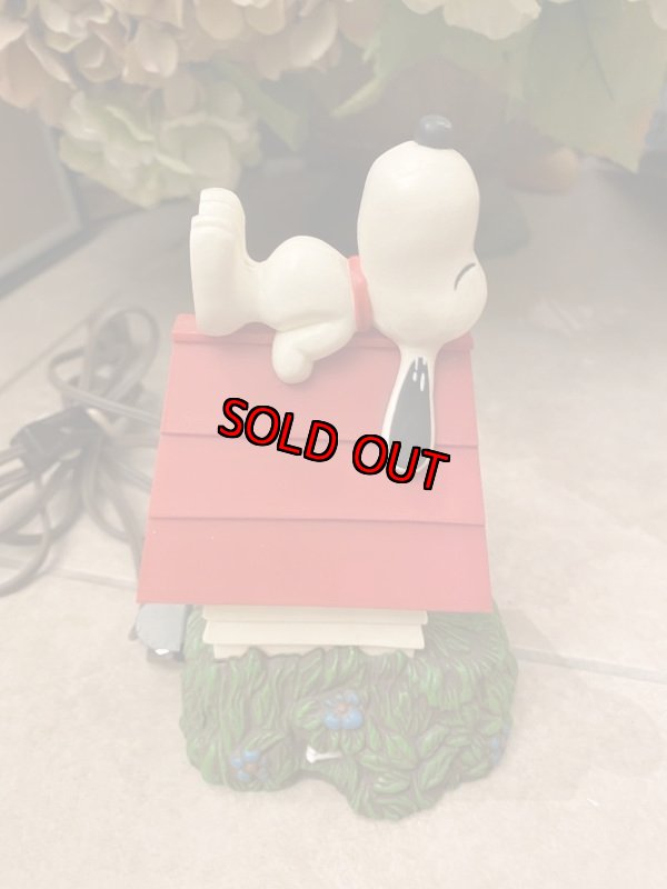 画像1:  Peanuts Soopy Hallmark  Plastic Night Lamp Doll  / ピーナッツ　スヌーピー　ホールマーク　プラスチック製　ナイトライト (1)