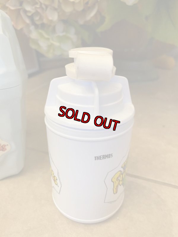 画像7: Hanna 　Barbera Flintstones Gray Plastic Lunch Box With Thermos 1993 / フリントストーン　グレープラスチック製　ランチボックス　水筒付き (7)