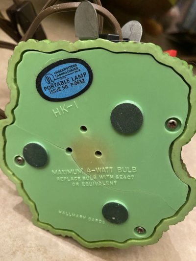 画像3:  Peanuts Soopy Hallmark  Plastic Night Lamp Doll  / ピーナッツ　スヌーピー　ホールマーク　プラスチック製　ナイトライト