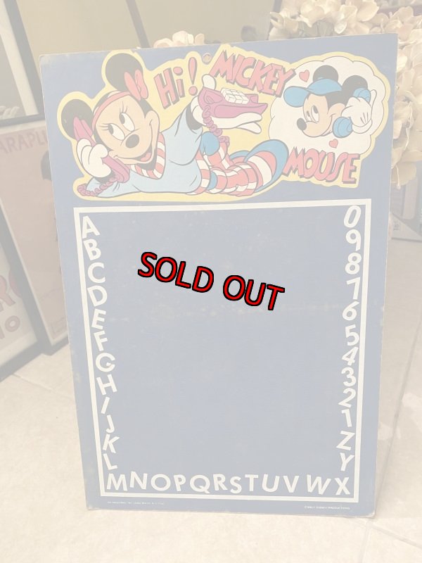 画像1: Disney Mickey Mouse Chalk Board  / ディズニー　ミッキー マウス　チョークボード　80年代 (1)