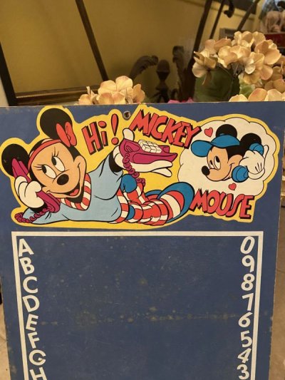 画像1: Disney Mickey Mouse Chalk Board  / ディズニー　ミッキー マウス　チョークボード　80年代