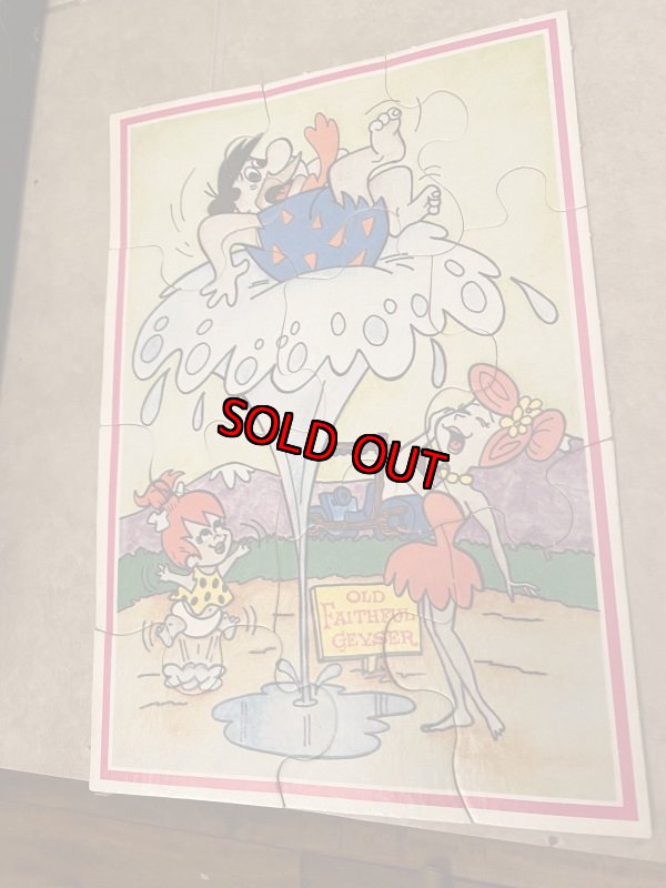 画像6: Hanna 　Barbera Flintstones 4 puzzles  With Box  / フリント　4枚セット　箱入りパズル　1976年 (6)