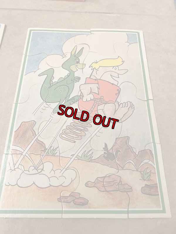 画像5: Hanna 　Barbera Flintstones 4 puzzles  With Box  / フリント　4枚セット　箱入りパズル　1976年 (5)