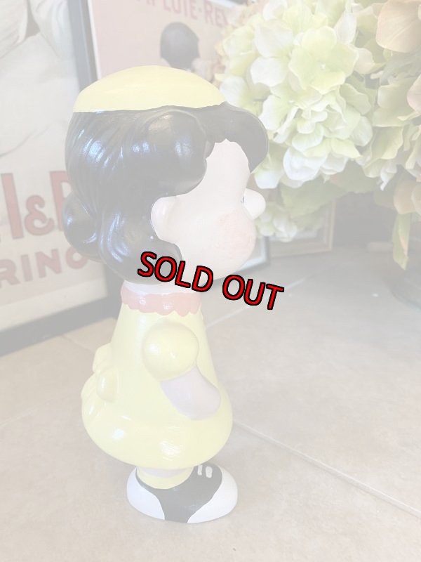 画像4: Lucy Snoopy Ceramic Doll /　スヌーピー　ルーシー　　陶器製　ドール　イエローワンピース (4)