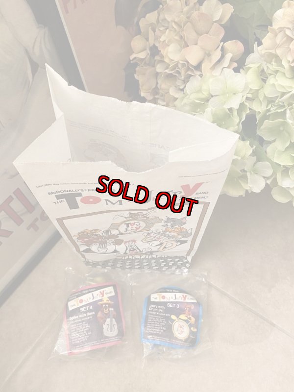 画像2: McDonald’s  Tom&Jerry  Meal Toys (A)  / マクドナルドのトムとジェリー　袋とフィギュア　3点セット1989年 (2)