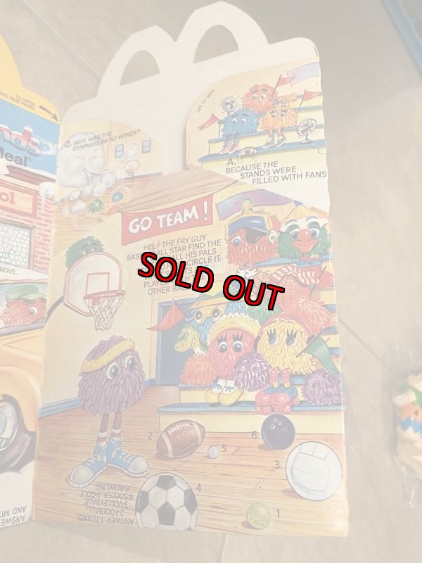 画像5: McDonald’s  Funny Fry Friends Meal Toys / マクドナルド　のファニーフライフレンド　箱とフィギュア 　3点セット1989年(B) (5)