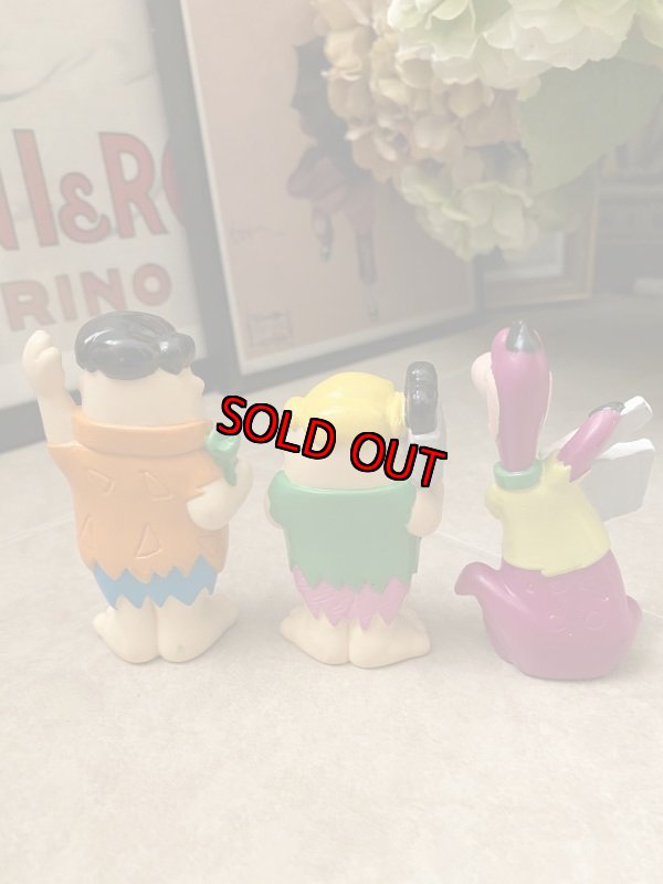 画像3:  Flintstones Fred Barney Dino Figures  set of 3 / フリントストーン　フレッド、バーニー、ディノ　フィギュア　3個セット (3)