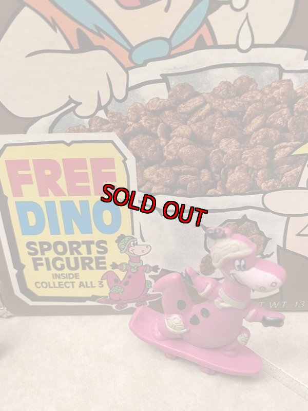 画像2: Hanna Barbera Flintstones Cereal cocoa Pebbles box & Dino Collect All 3 /  フリントストーン　シリアル箱　コレクト　オール3 セット　1993 (2)