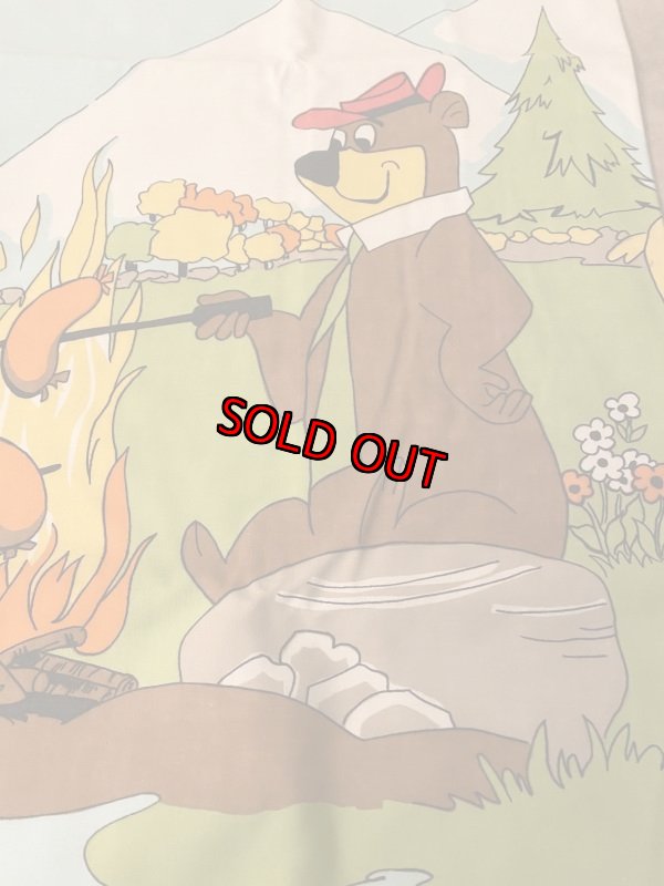 画像3: Hanna Barbera Yogi Bear  Flat  Sheet Unused  ハンナバーベラ、ヨギベアの新品　袋入りシーツ　1971年 (3)