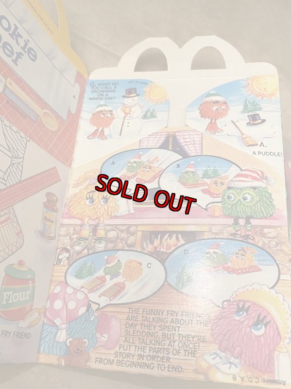 画像5: McDonald’s  Funny Fry Friends Meal Toys (A) 1989 / マクドナルド　のファニーフライフレンド　箱とフィギュア　3点セット　1989年 (5)