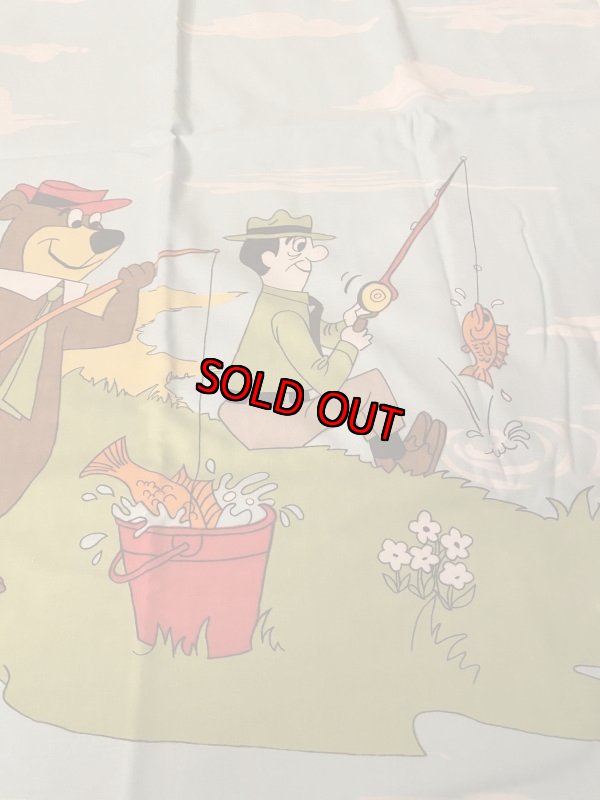 画像7: Hanna Barbera Yogi Bear  Flat  Sheet Unused  ハンナバーベラ、ヨギベアの新品　袋入りシーツ　1971年 (7)