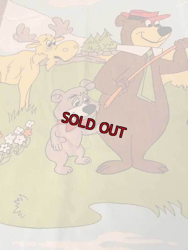 画像6: Hanna Barbera Yogi Bear  Flat  Sheet Unused  ハンナバーベラ、ヨギベアの新品　袋入りシーツ　1971年 (6)