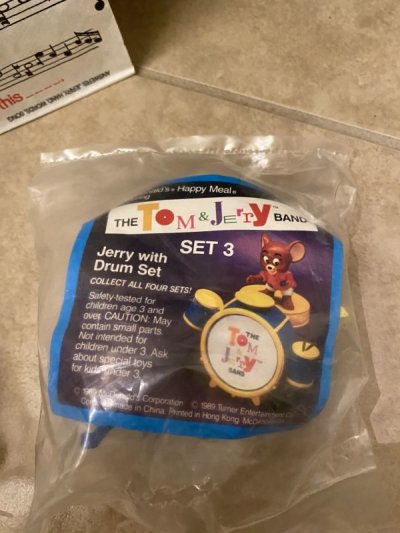 画像2: McDonald’s  Tom&Jerry  Meal Toys (A)  / マクドナルドのトムとジェリー　袋とフィギュア　3点セット1989年