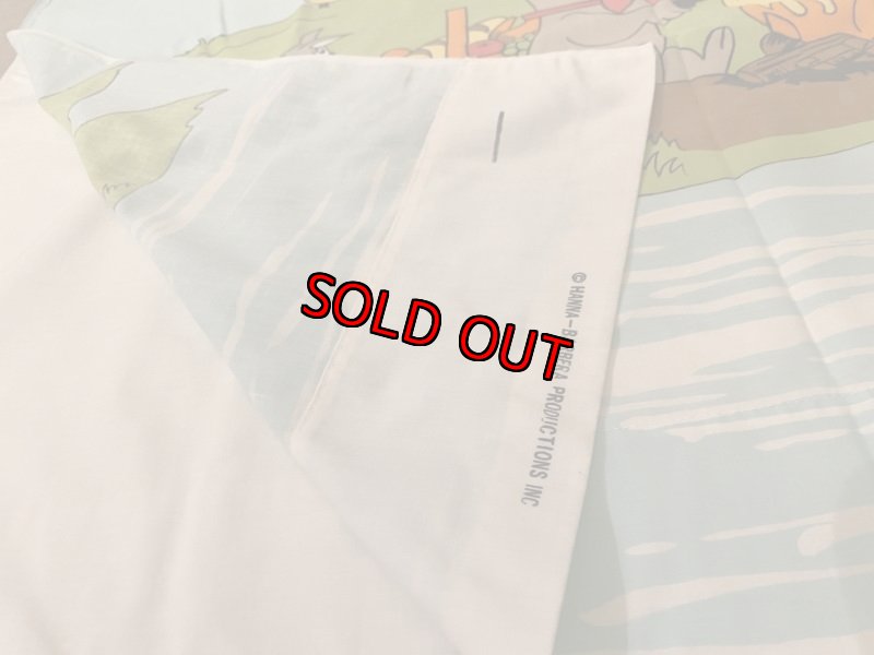 画像5: Hanna Barbera Yogi Bear  Flat  Sheet Unused  ハンナバーベラ、ヨギベアの新品　袋入りシーツ　1971年 (5)