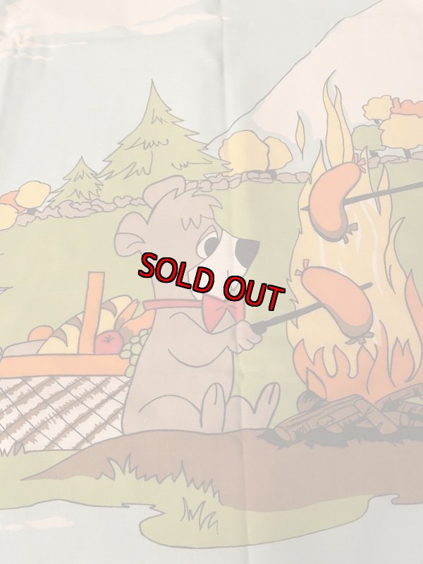 画像4: Hanna Barbera Yogi Bear  Flat  Sheet Unused  ハンナバーベラ、ヨギベアの新品　袋入りシーツ　1971年 (4)