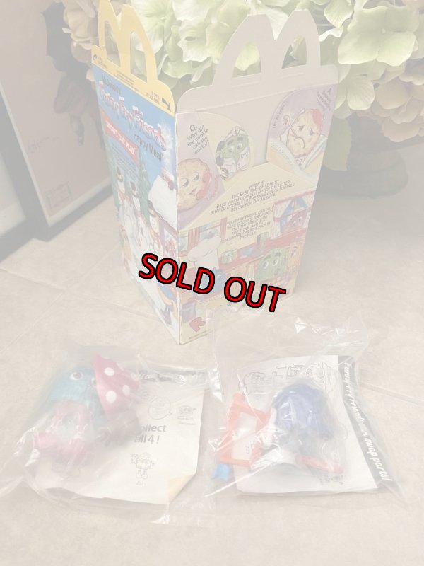 画像2: McDonald’s  Funny Fry Friends Meal Toys (A) 1989 / マクドナルド　のファニーフライフレンド　箱とフィギュア　3点セット　1989年 (2)