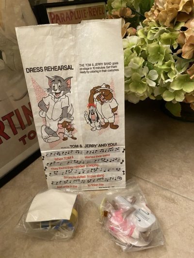 画像2: McDonald’s  Tom&Jerry  Meal Toys set of 3 (B) / マクドナルドのトムとジェリー　袋とフィギュア　3点セット1989年