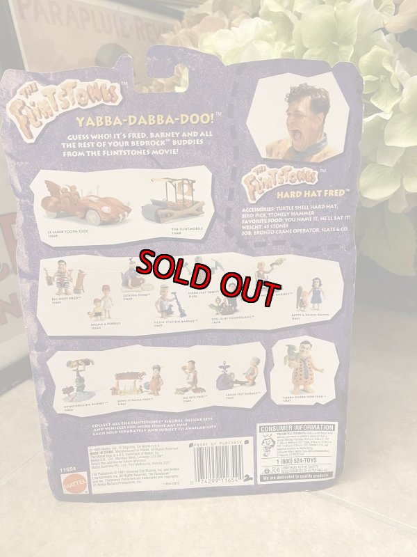 画像3: Hanna Barbera Flintstones Hard Hat Fred  Plastic Doll /フリントストーン ハードハット　フレッド　ブリスター入りドール　1993年 (3)