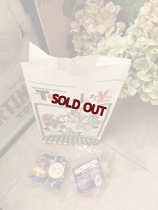 画像2: McDonald’s  Tom&Jerry  Meal Toys set of 3 (B) / マクドナルドのトムとジェリー　袋とフィギュア　3点セット1989年 (2)