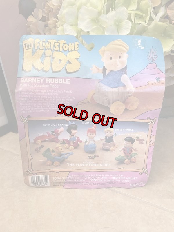 画像2: Hanna Barbera Flintstones kids Barney Rubble Plastic Doll /　フリントストーン　キッズ　バーニー　ブリスター入りドール 1986年 (2)