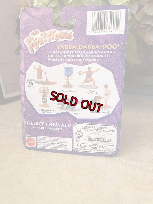 画像3: Hanna Barbera Flintstones Fred Mattel Plastic Doll with box  / フリントストーン　フレッド　ブリスター入、白x黒　ブリスター入りドール (3)