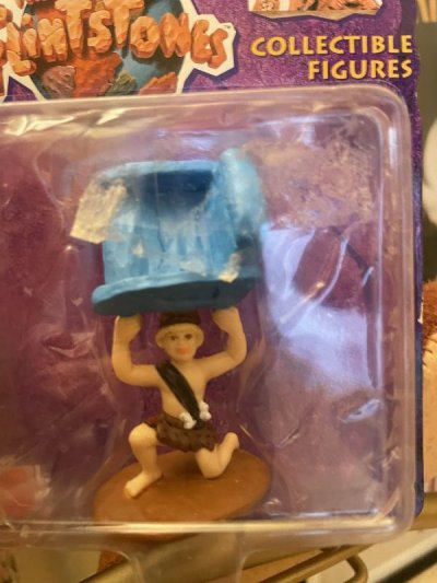 画像1: Hanna Barbera Flintstones Mattel Bamm Bamm Plastic Doll /フリントスト　バンバン　マテル社　ブリスター入りドール