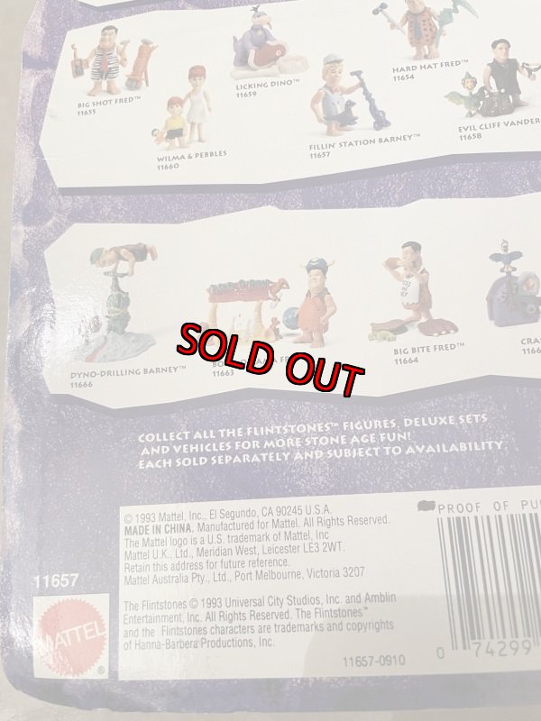 画像5: Hanna Barbera Flintstones Fillin’s Station Barney Plastic Doll 1993 / フリントストーン　バーニーのブリスター入りドール (5)