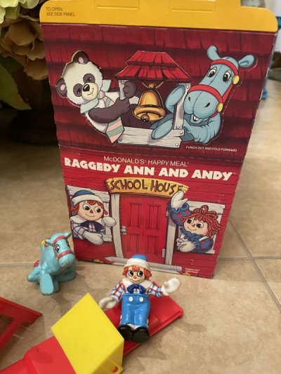 画像3: McDonald’s Raggeddy Ann & Andy Box & Meal Toys / マクドナルドのラガディアン& アンディ 箱とミールトイセット1989年