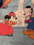 画像2: Disney Mickey Mouse Box sheet & Pillowcase Set / ディズニーのミッキーマウス　ディズニーランド柄　ボックスシーツとピローケース　セット1971年 (2)