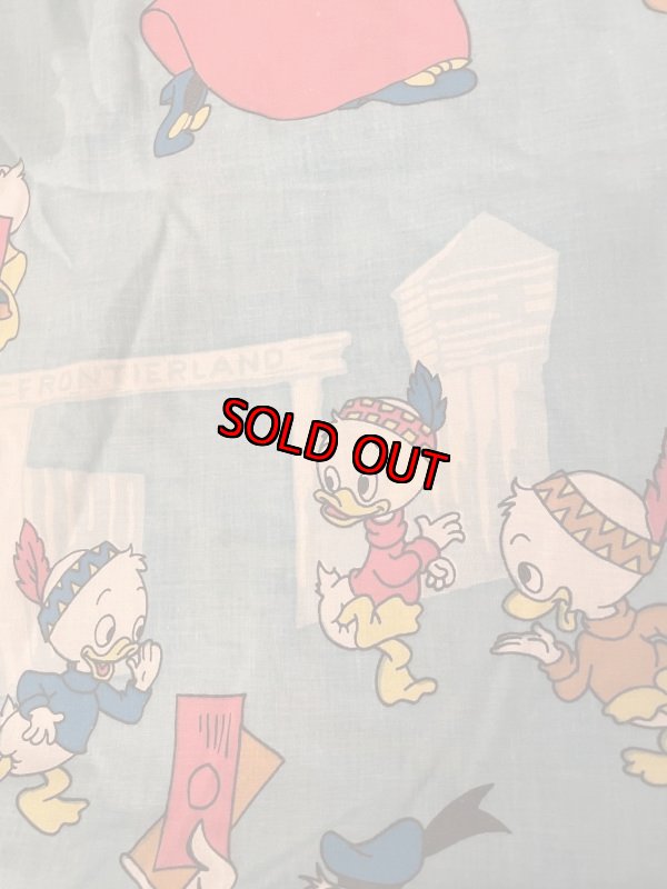 画像3: Disney Mickey Mouse Box sheet & Pillowcase Set / ディズニーのミッキーマウス　ディズニーランド柄　ボックスシーツとピローケース　セット1971年 (3)