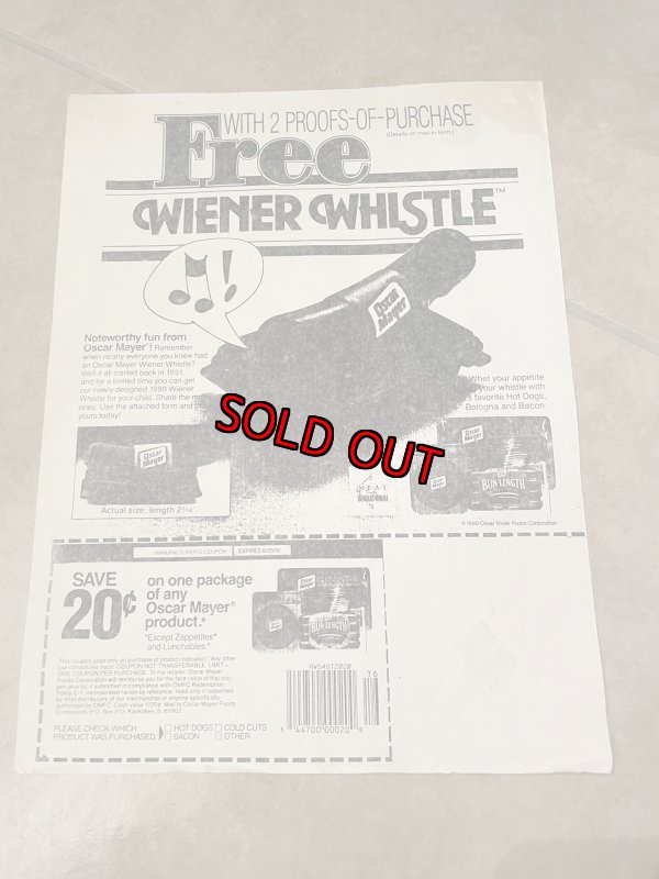 画像7: Oscar Mayer Wiener mobile coin Bank ,whistle and box / オスカーマイヤー　ウィンナーモービル　箱付き貯金箱、笛 (7)