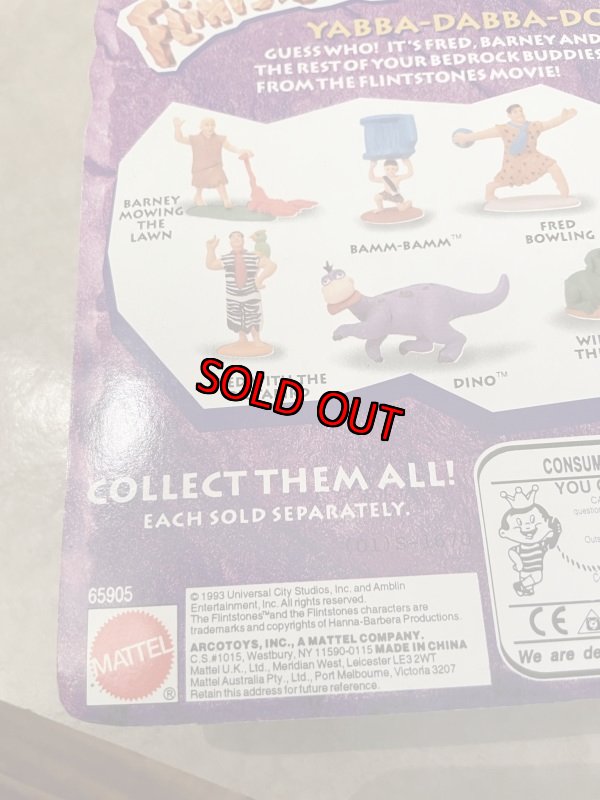 画像5: Hanna Barbera Flintstones Wilma Mattel Plastic Doll1993 /フリントストーン　ウィルマ　マテル社　ブリスター入りドール (5)