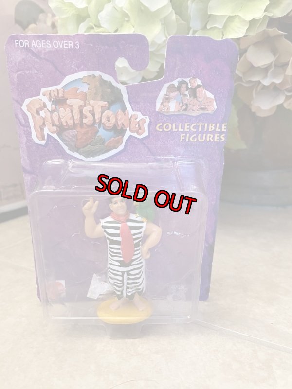 画像1: Hanna Barbera Flintstones Fred Mattel Plastic Doll with box  / フリントストーン　フレッド　ブリスター入、白x黒　ブリスター入りドール (1)