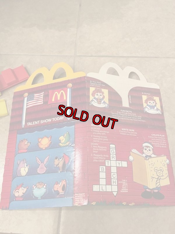画像5: McDonald’s  Raggeddy Ann & Andy Box & Meal Toys / マクドナルドのラガディアン& アンディ　箱とミールトイセット1989年 (5)