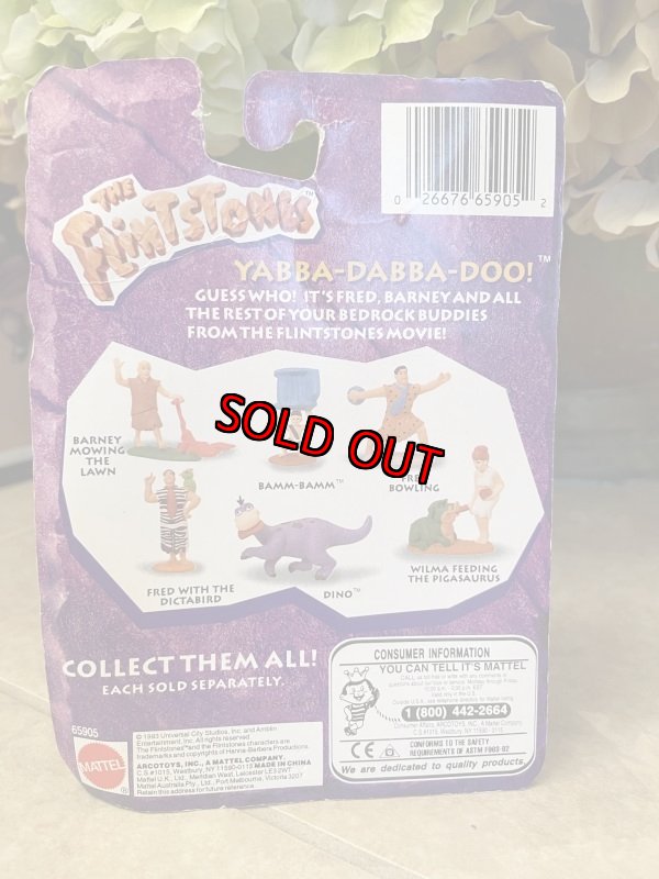画像3: Hanna Barbera Flintstones  Fred Bowling Mattel Plastic Doll /フリントストーン フレッド　ボーリング　マテル社　ブリスター入りドール (3)