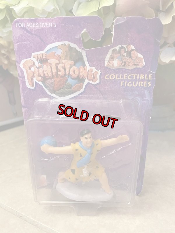 画像1: Hanna Barbera Flintstones  Fred Bowling Mattel Plastic Doll /フリントストーン フレッド　ボーリング　マテル社　ブリスター入りドール (1)