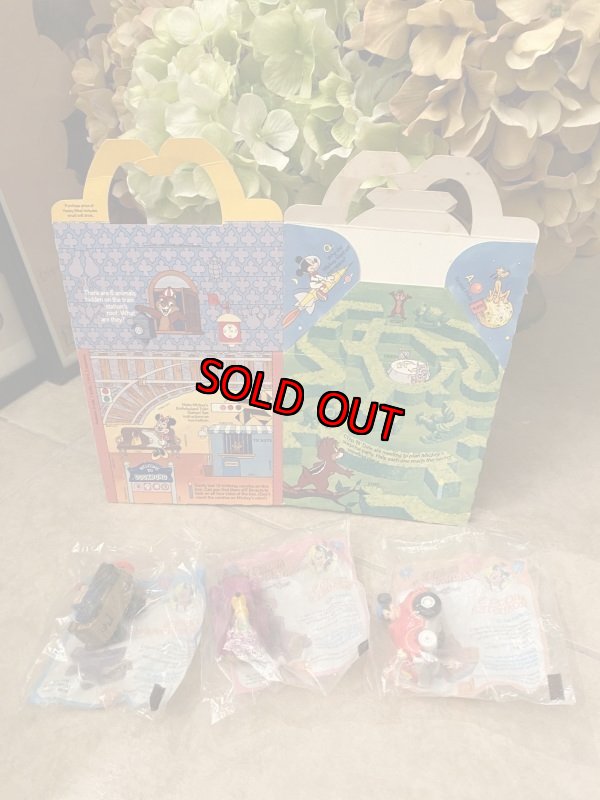 画像2: McDonald’s  Mickey’s Birthdayland  Meal Toys (B) 1988 /　マクドナルド、ミッキー　バースデーランド　箱とフィギュアの4点セット1988年 (2)