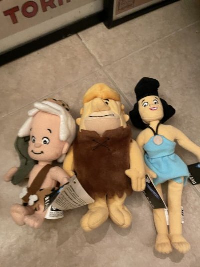 画像2: Hanna Barbera Flintstones Bean Dolls set of 6 / フリントストーン ビーンドール タグ付き 6個セット 1999年1999年