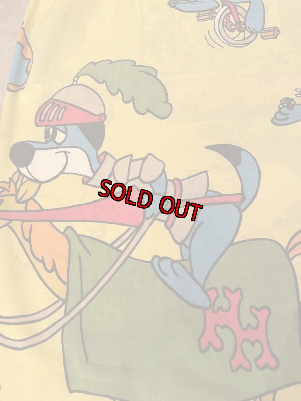 画像2: Hanna Barbera Huckleberry Hound   Box Sheet Yellow / ハンナバーベラ ハックルベリーハウンド ボックスシーツ (2)