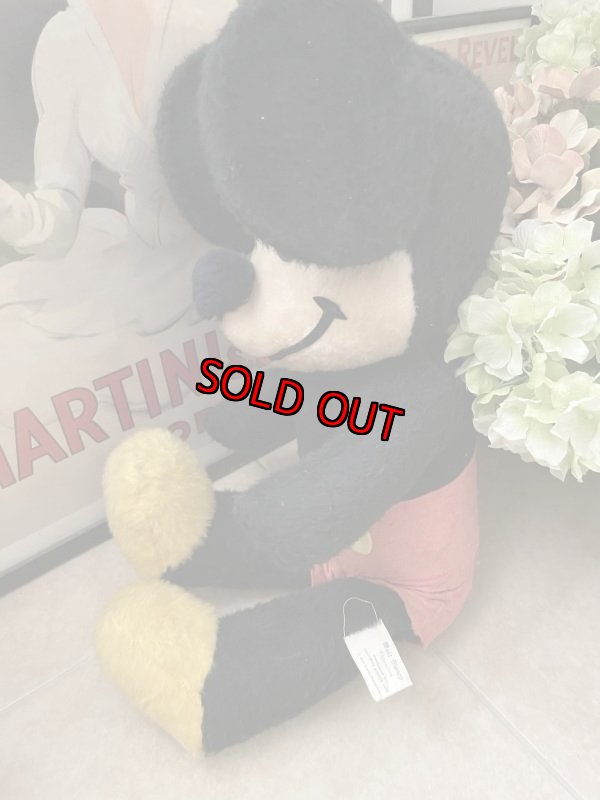 画像2: Disney Mickey Mouse  Large Stuffed Doll / ディズニー　ミッキーマウスの大きめぬいぐるみ　70‘s (2)