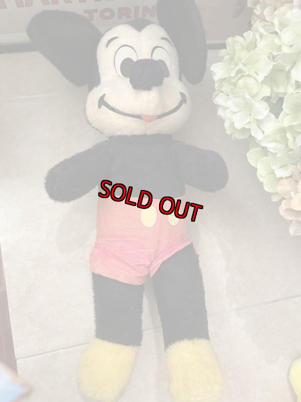 画像5: Disney Mickey Mouse  Large Stuffed Doll / ディズニー　ミッキーマウスの大きめぬいぐるみ　70‘s (5)