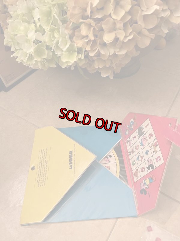 画像8: Disney Mickey Mouse Bingo Playpack Box Game /  ディズニーのミッキーマウス　ビンゴゲーム　1969年 (8)