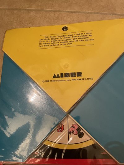 画像3: Disney Mickey Mouse Bingo Playpack Box Game /  ディズニーのミッキーマウス　ビンゴゲーム　1969年